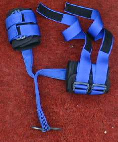 A typical custom ankle harness