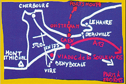 Map of Normandie